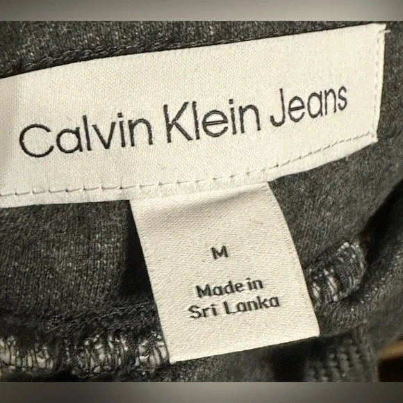 NEW WITH TAGS CALVIN KLEIN WOMENS GUNMETAL HEATHER JOGGERS SIZE MEDIUM - Picture 3 of 4